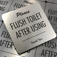 Please Flush Toilet